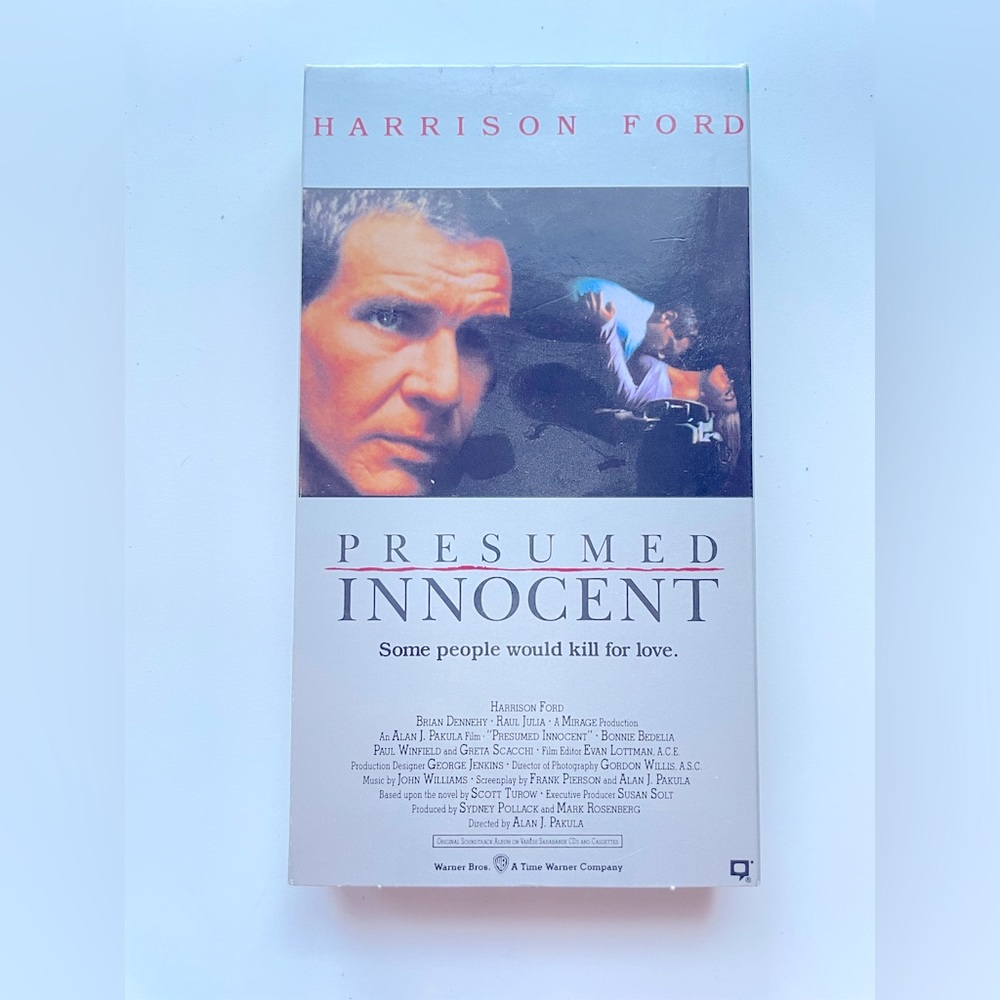 Presumed Innocent VHS ⭐️Starring Harrison Ford